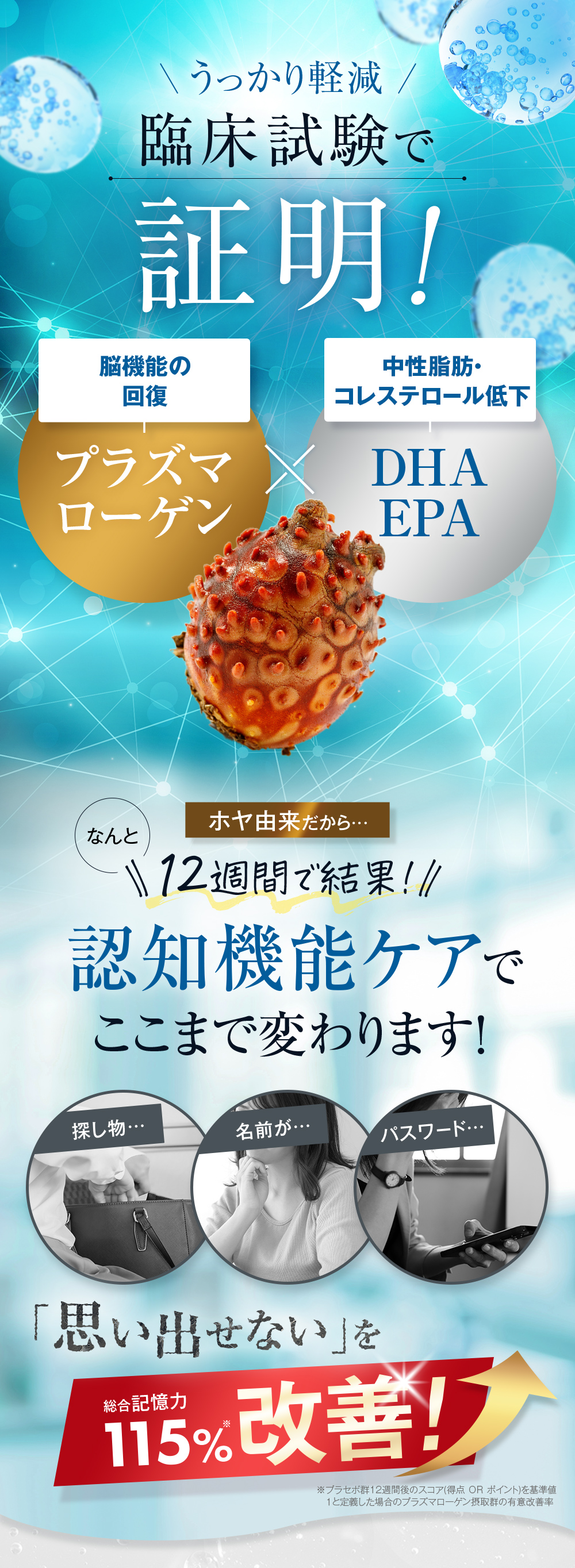 臨床試験で証明！